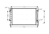 Kylare, motorkylning AIA2157 Ava Quality Cooling