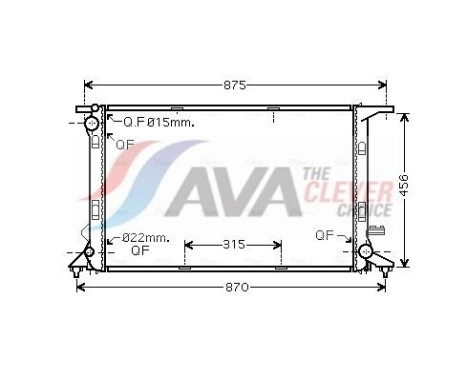 Kylare, motorkylning AIA2290 Ava Quality Cooling