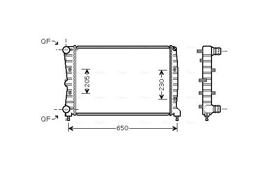 Kylare, motorkylning AL2087 Ava Quality Cooling