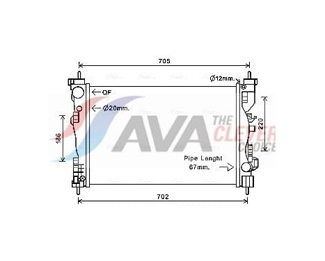 Kylare, motorkylning ALA2119 Ava Quality Cooling