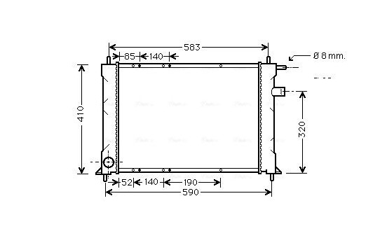 Kylare, motorkylning AU2111 Ava Quality Cooling