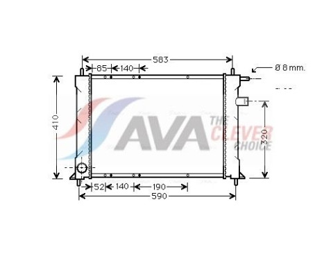 Kylare, motorkylning AU2111 Ava Quality Cooling