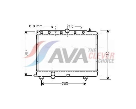 Kylare, motorkylning AU2154 Ava Quality Cooling