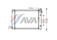 Kylare, motorkylning AU2164 Ava Quality Cooling