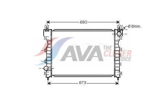 Kylare, motorkylning AU2174 Ava Quality Cooling