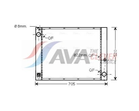 Kylare, motorkylning AU2183 Ava Quality Cooling
