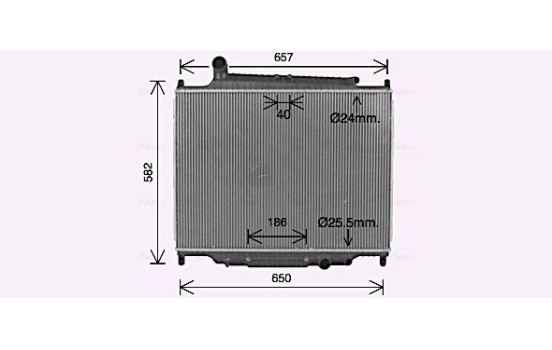 Kylare, motorkylning AU2344 Ava Quality Cooling