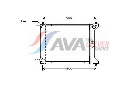 Kylare, motorkylning AUA2096 Ava Quality Cooling