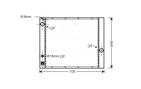 Kylare, motorkylning AUA2166 Ava Quality Cooling