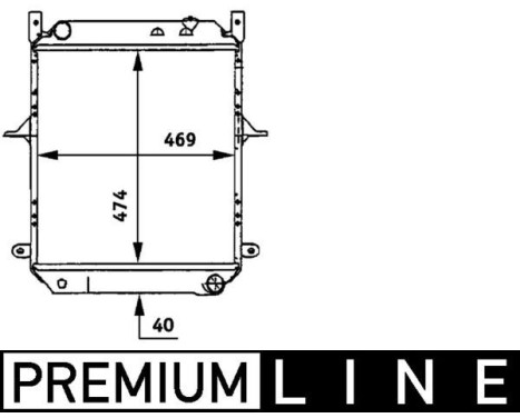 Kylare, motorkylning BEHR *** PREMIUM LINE ***