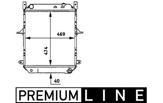 Kylare, motorkylning BEHR *** PREMIUM LINE ***