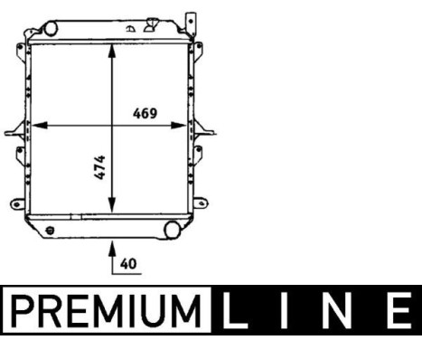 Kylare, motorkylning BEHR *** PREMIUM LINE ***