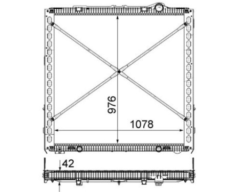 Kylare, motorkylning BEHR *** PREMIUM LINE ***