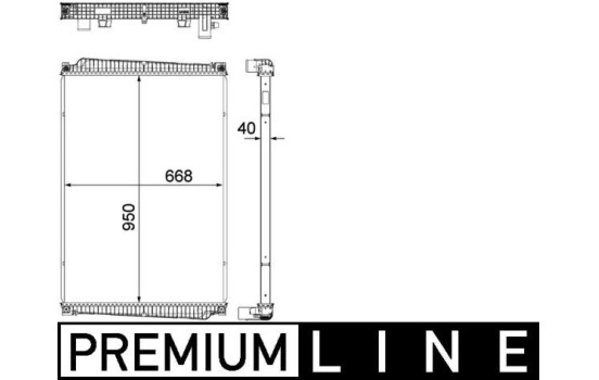 Kylare, motorkylning BEHR *** PREMIUM LINE ***