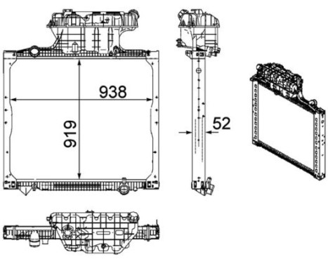 Kylare, motorkylning BEHR *** PREMIUM LINE ***, bild 2