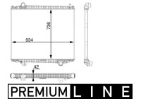 Kylare, motorkylning BEHR *** PREMIUM LINE ***