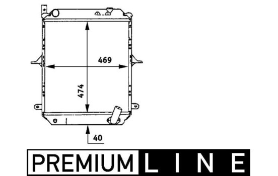 Kylare, motorkylning BEHR *** PREMIUM LINE ***