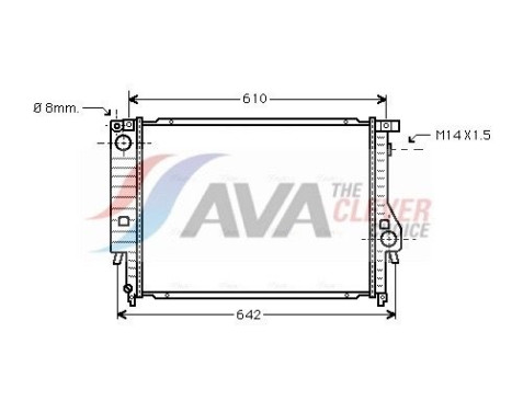 Kylare, motorkylning BW2047 Ava Quality Cooling