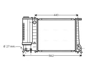 Kylare, motorkylning BW2081 Ava Quality Cooling