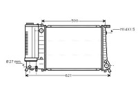 Kylare, motorkylning BW2083 Ava Quality Cooling