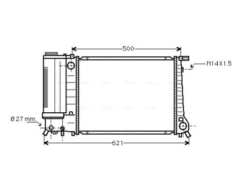 Kylare, motorkylning BW2083 Ava Quality Cooling