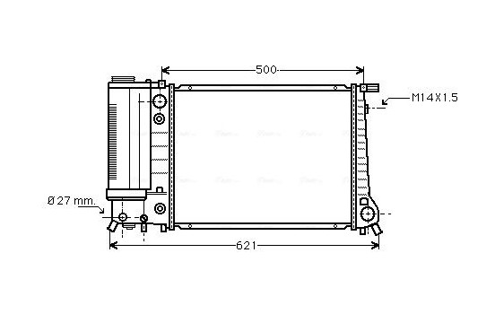 Kylare, motorkylning BW2084 Ava Quality Cooling