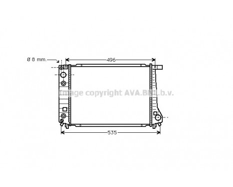 Kylare, motorkylning BW2087 Ava Quality Cooling