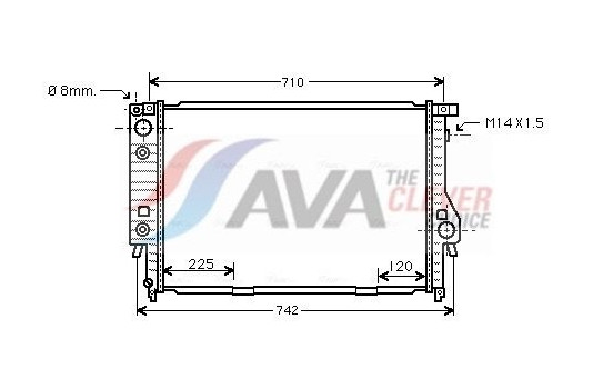 Kylare, motorkylning BW2094 Ava Quality Cooling