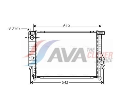 Kylare, motorkylning BW2096 Ava Quality Cooling