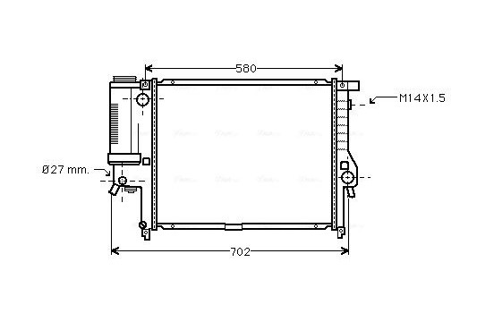 Kylare, motorkylning BW2121 Ava Quality Cooling