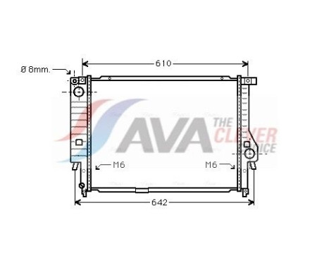 Kylare, motorkylning BW2167 Ava Quality Cooling
