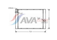 Kylare, motorkylning BW2372 Ava Quality Cooling