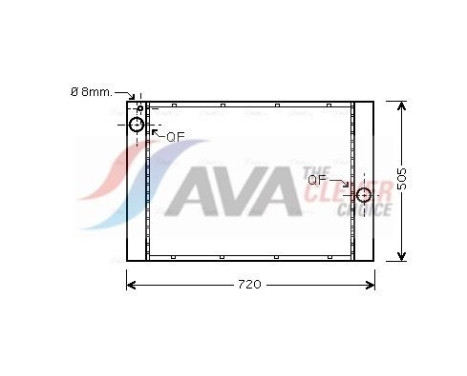 Kylare, motorkylning BW2372 Ava Quality Cooling