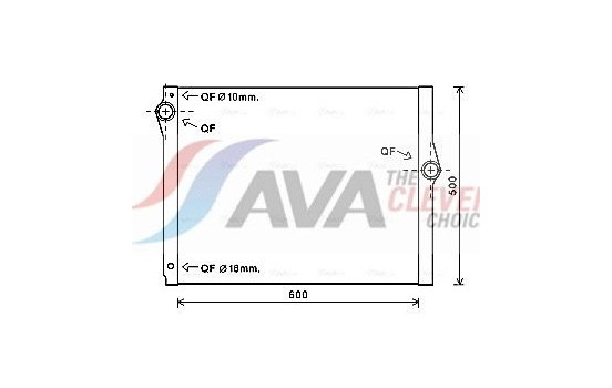 Kylare, motorkylning BW2420 Ava Quality Cooling