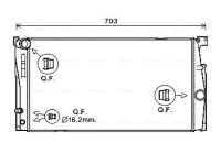Kylare, motorkylning BW2549 Ava Quality Cooling