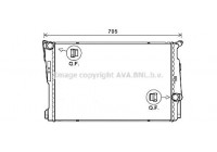 Kylare, motorkylning BW2597 Ava Quality Cooling