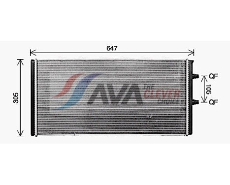 Kylare, motorkylning BW2604 Ava Quality Cooling