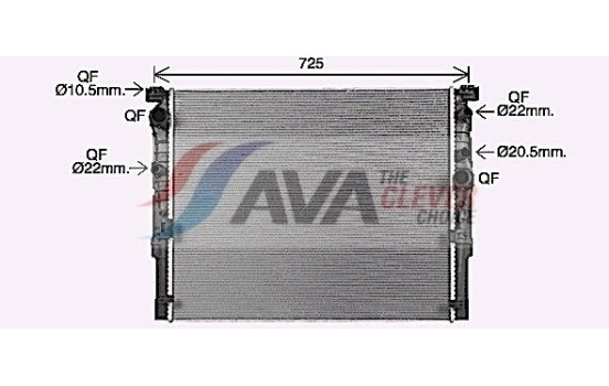 Kylare, motorkylning BW2618 Ava Quality Cooling, bild 2