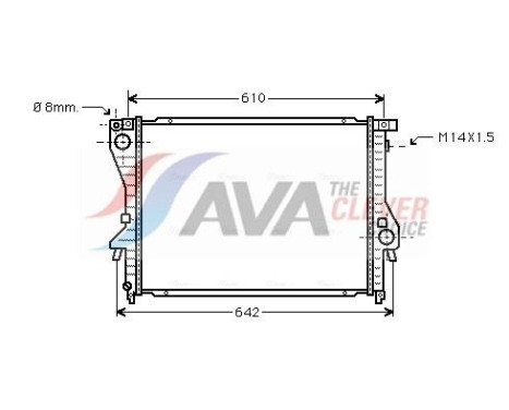 Kylare, motorkylning BWA2222 Ava Quality Cooling