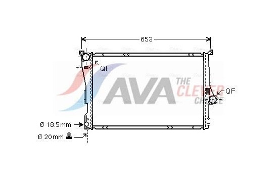 Kylare, motorkylning BWA2278 Ava Quality Cooling