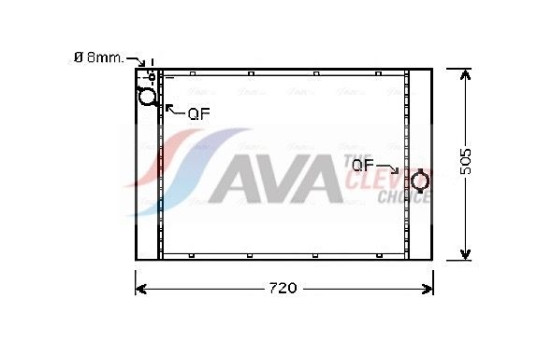 Kylare, motorkylning BWA2284 Ava Quality Cooling