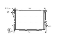Kylare, motorkylning BWA2300 Ava Quality Cooling