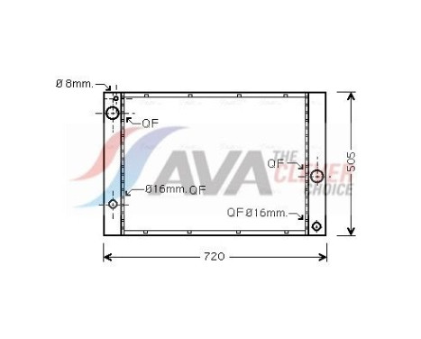 Kylare, motorkylning BWA2338 Ava Quality Cooling