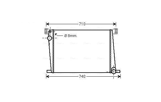 Kylare, motorkylning BWA2356 Ava Quality Cooling