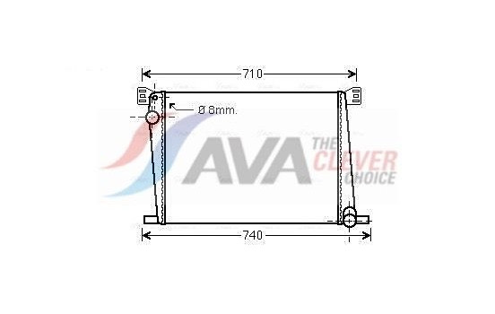 Kylare, motorkylning BWA2356 Ava Quality Cooling