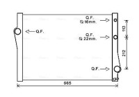 Kylare, motorkylning BWA2471 Ava Quality Cooling