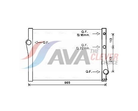 Kylare, motorkylning BWA2471 Ava Quality Cooling