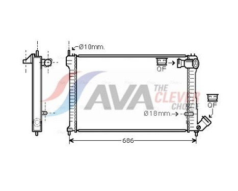 Kylare, motorkylning CN2101 Ava Quality Cooling