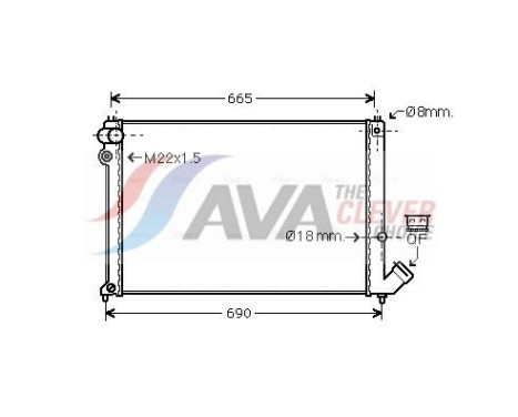 Kylare, motorkylning CN2139 Ava Quality Cooling