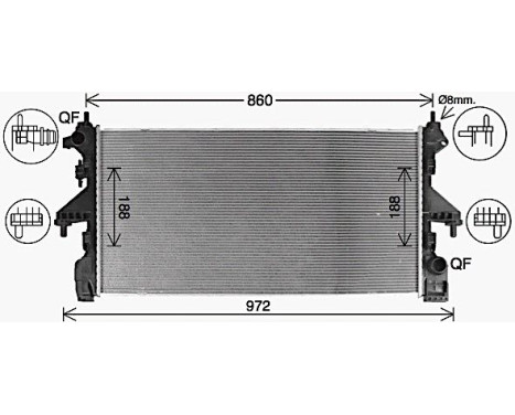 Kylare, motorkylning CN2321 Ava Quality Cooling